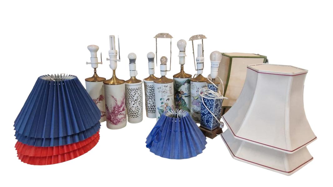 Samling Kinesiske lamper SKAL HENTES I VORDINGBORG 