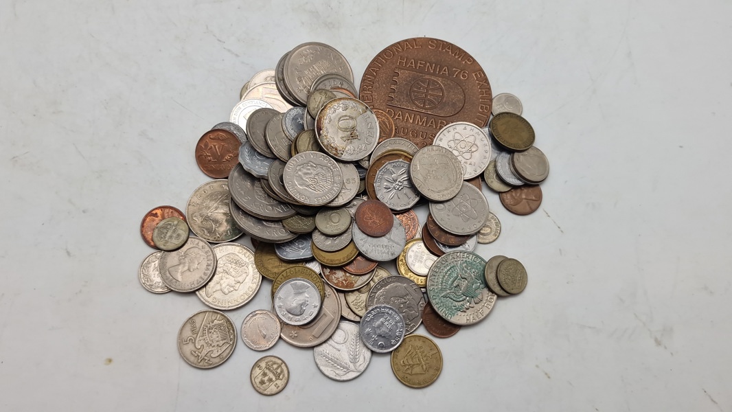 Samling mønter 