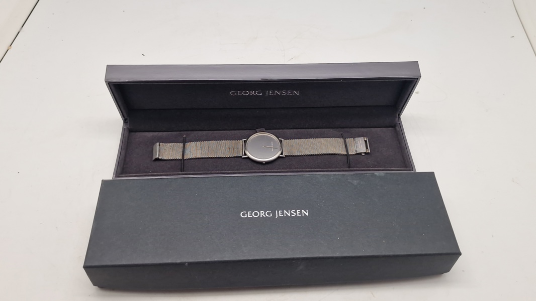 Georg Jensen armbåndsur med æske 