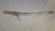 Japansk Type 95 NCO Gunto Sværd fra Anden Verdenskrig, original