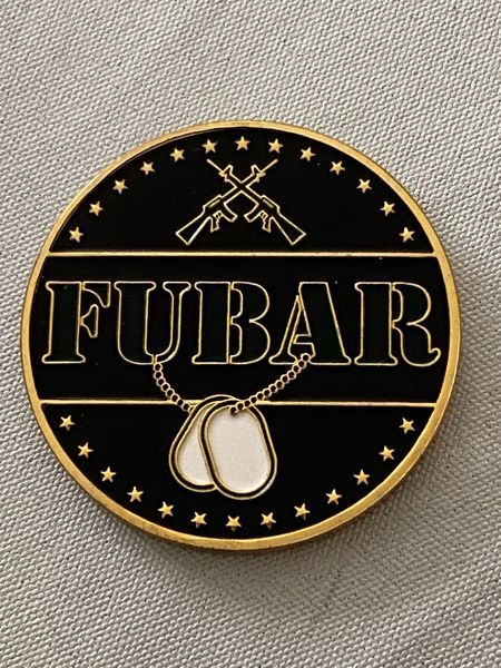 Amerikansk Challenge coin FUBAR/SNAFU