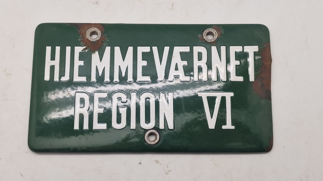 HJV Emaljeskilt, originalt