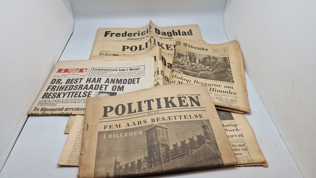 Samling WW2 aviser mm.