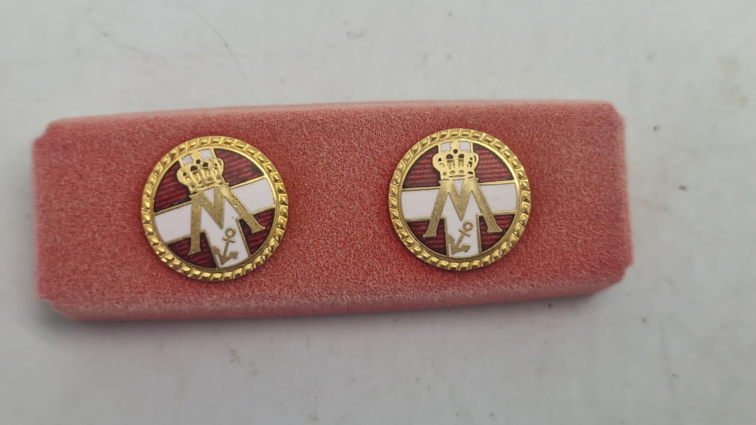 Manchetknapper, marineforeningen 