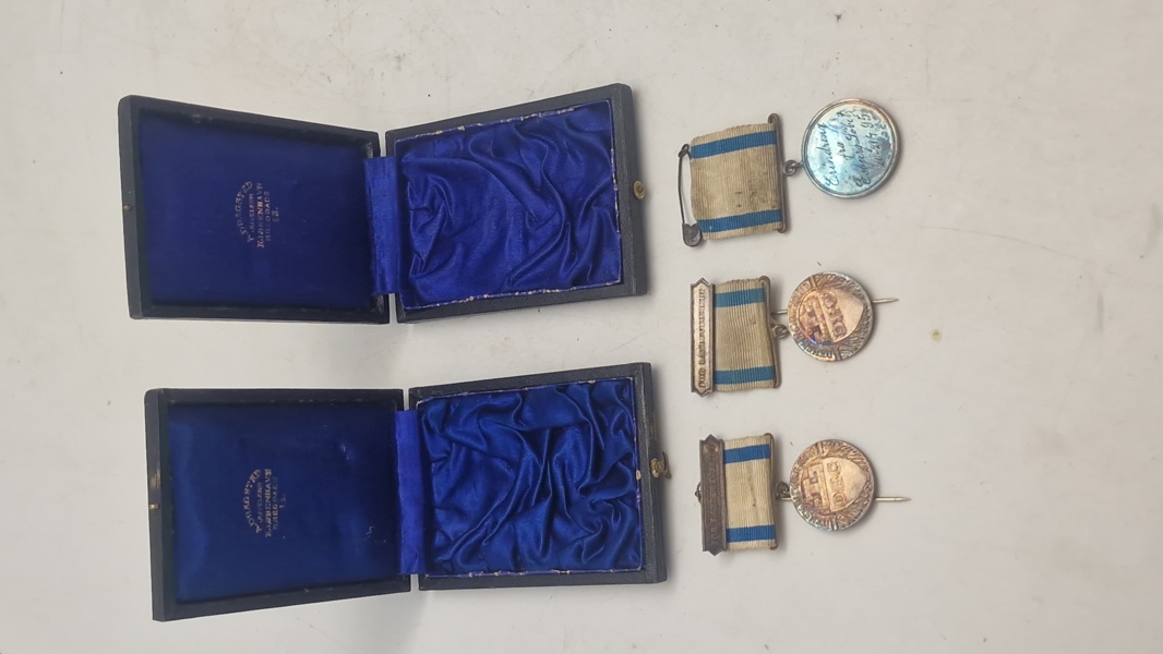 Medaljer fra Dansk Bicycle club, sterlingsølv 