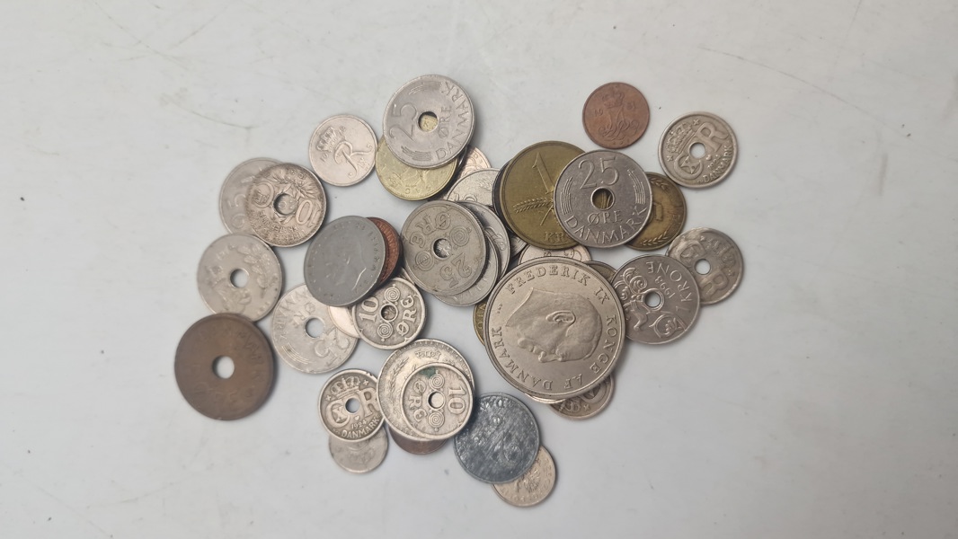 Samling mønter 