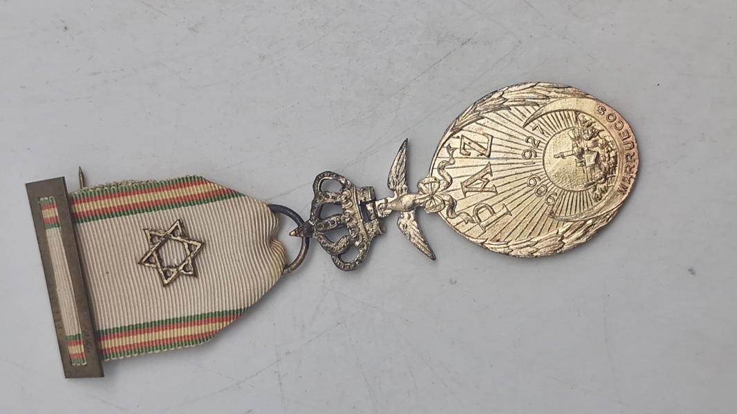 Spansk “Medalla de la Paz de Marruecos" (Marokko-fredsmedalje) fra 1927. Original 
