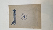 Tysk Ahnenpaß fra ww2. Original 