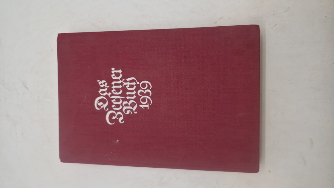 Das Zeesener Buch 1939, ww2. Original