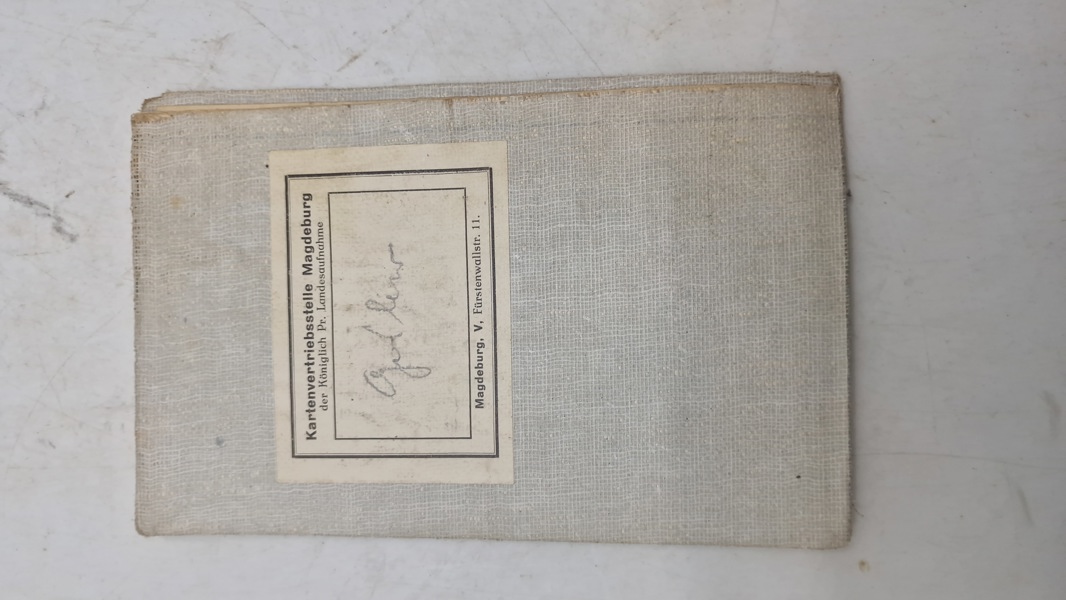 Kartenvertriebsstelle Magdeburg der Königlich Pr. Landesaufnahme, ww2. Original