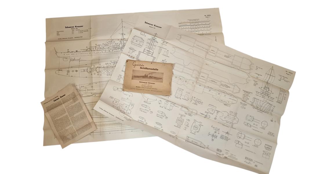 Sjældne Kriegsmarine undervisnings plancher. Originale