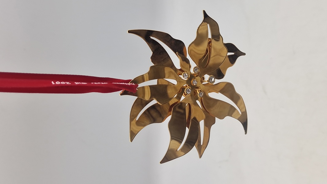 Georg Jensen juleuro fra 2001 med titlen "Julestjerne"