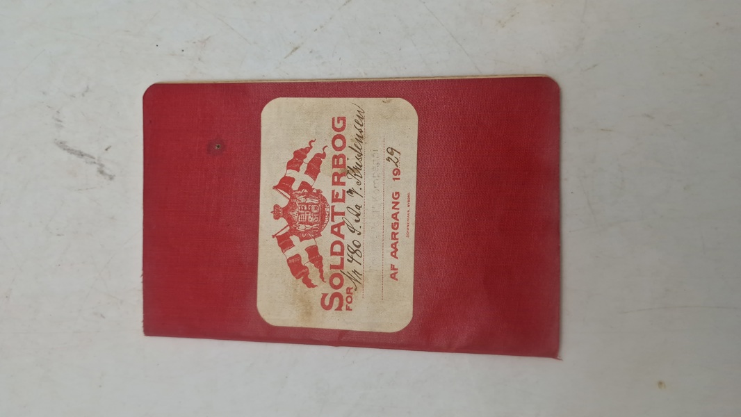 Dansk soldater bog. Original