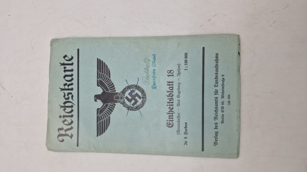 Tysk Reichkarte. Originalt