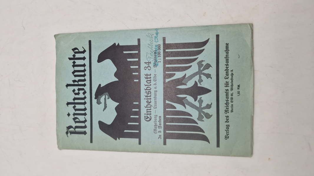 Tysk reichkarte, ww2. Originalt