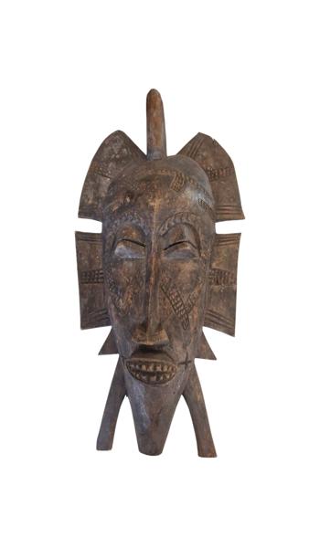Kpelie-maske fra Senufo-folket i Elfenbenskysten
