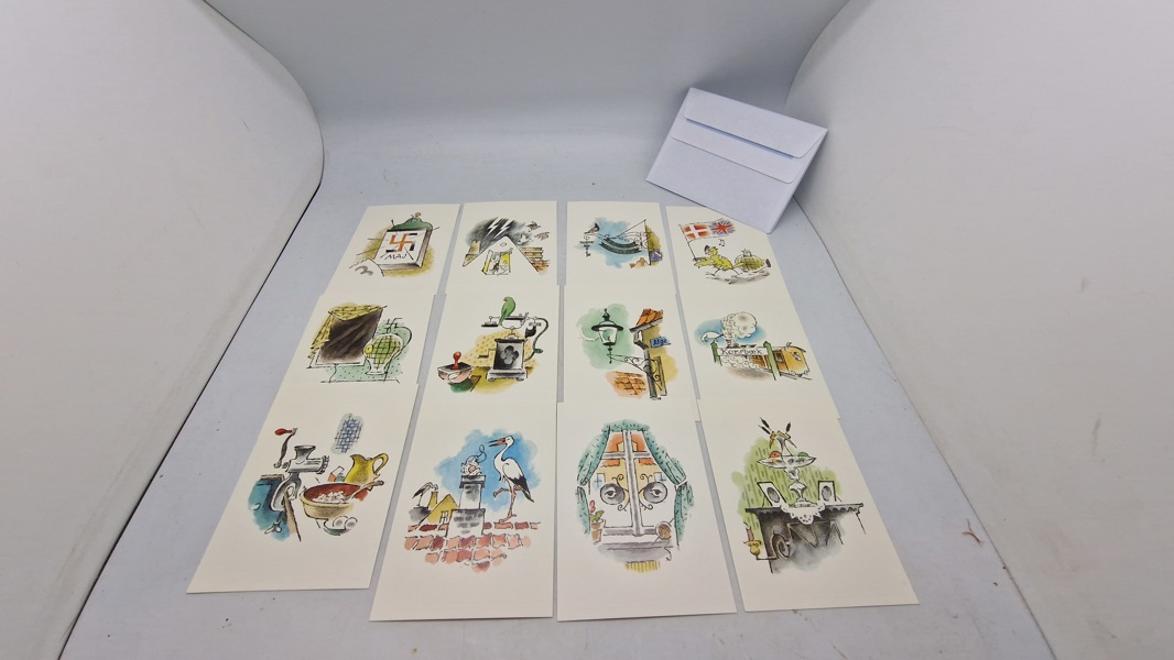 Samling matador postkort