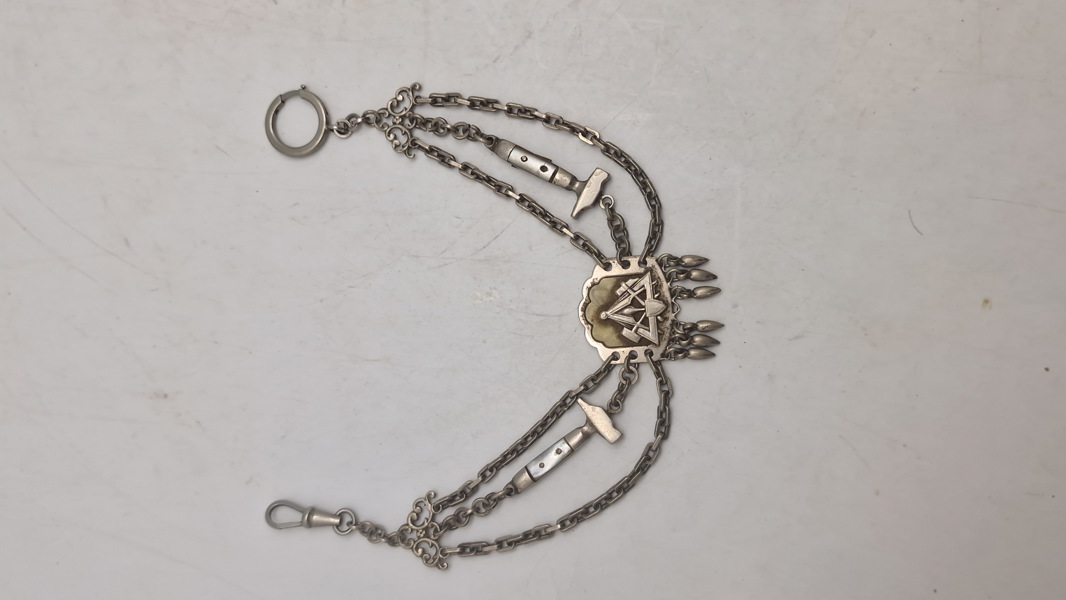 Veludført tysk mine arbejder urkæde. Original