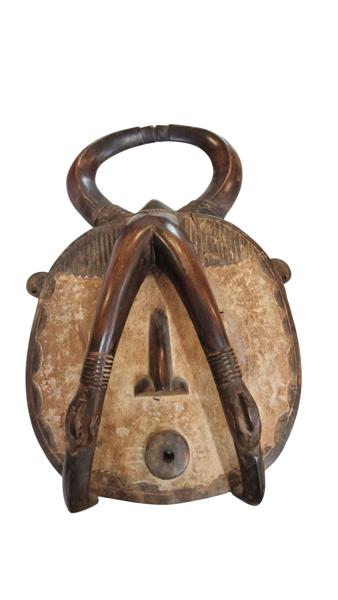 afrikansk maske fra Baule-folket i Elfenbenskysten, specifikt en "Goli Kple Kple"-maske