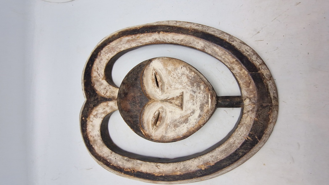 Kwele-maske fra Gabon i Centralafrika