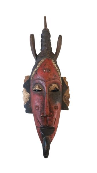 Afrikansk stamme maske fra Akan-folket i Ghana