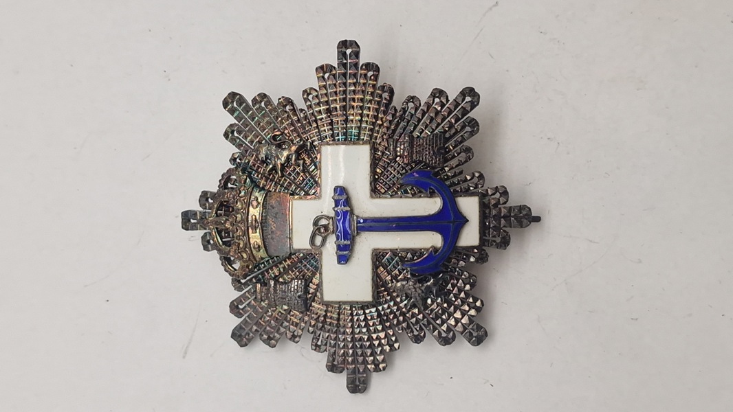 Spansk orden for sømilitær fortjeneste ("Cruz del Mérito Naval"). Original
