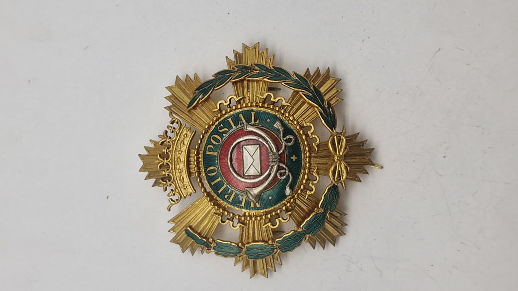 Spansk Civil Orden for Postvæsenets Fortjenester (Orden Civil del Mérito Postal). Original