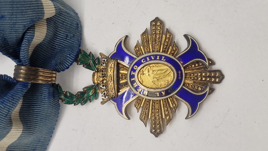 Spansk Orden del Mérito Civil, ww2. Original