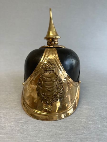 Original Swedish Model 1881 Royal Dragoons NCO Spiked Cavalry Helmet