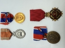 Samling brandmandsmedaljer. Originale