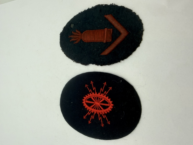 Samling Kriegsmarine patches. Originale