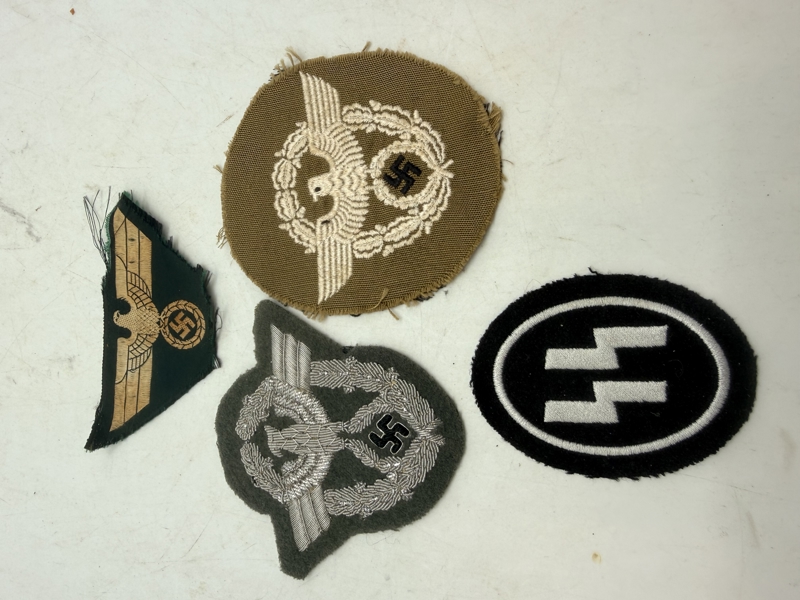 Samling tyske stofmærker. Efterkrigs