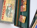 Samling Meccano med kasser