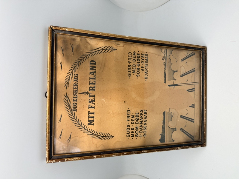 Sjælden plakat antageligvis fra genforeningen. Original