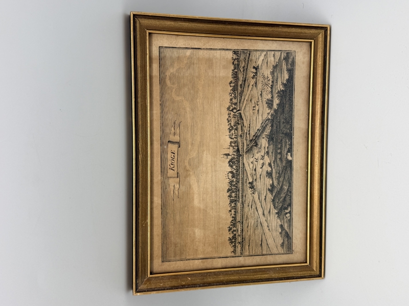 Antikt kobberstik Køge 