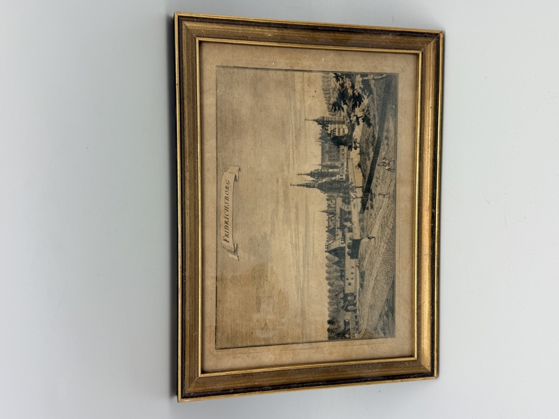 Antikt kobberstik Frederiksborg / Hillerød 