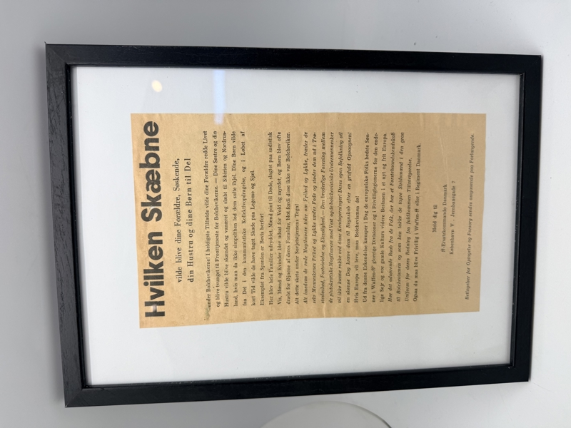 Indrammet Dansk SS hverve annonce, original _31124a_8de90023defd8c0_lg.jpeg