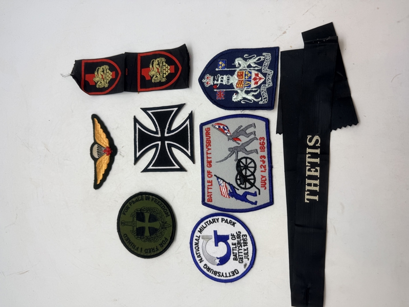 Samling stofmærker. Originale 