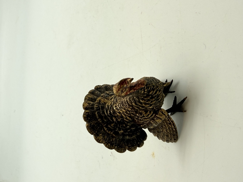 Wiener bronze figur, kalkun