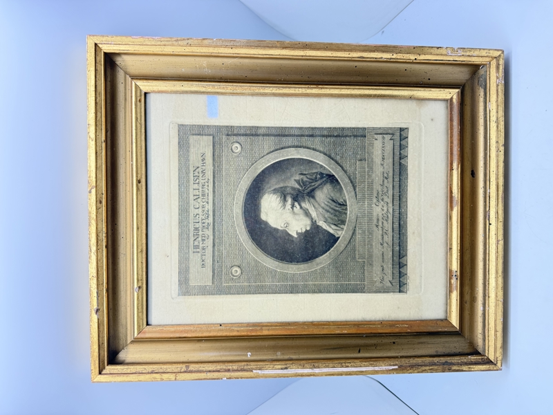 1700 tals kobberstik af professor og kirurg Heinrich Callisen (1740–1824). Originalt 