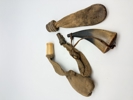 Samling hagl punge og krudt horn. Originale
