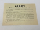 Oprop nedkastet over Danmark den 9 april 1940, original 