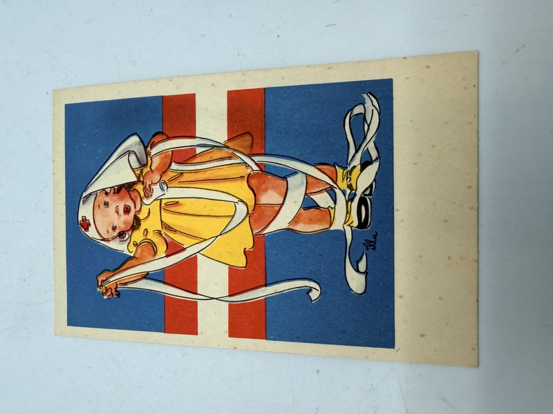 Sjældent  postkort fra befrielsesdagene, originalt