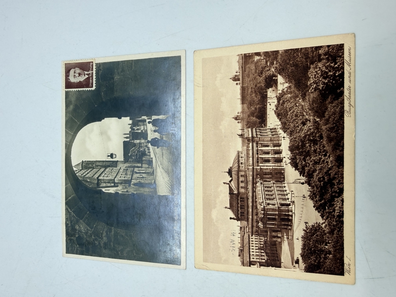 Tyske ww2 postkort, sendt til Danmark, originale 