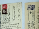 Tyske ww2 postkort, sendt til Danmark, originale 