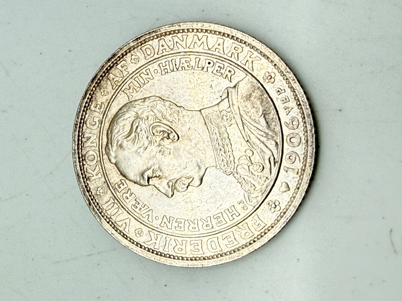 2 Kroner - Frederik VIII Death of Christian IX 15 gram sølv