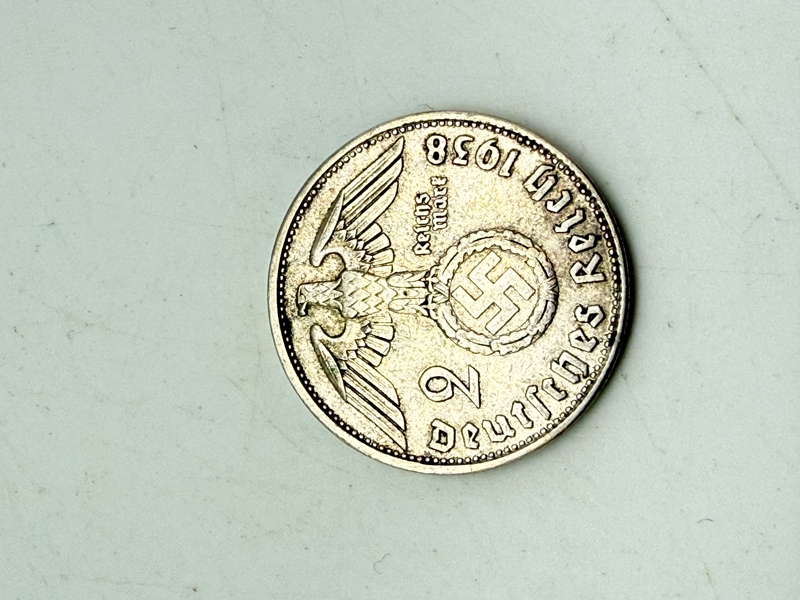 Tysk 2 RM af sølv, original
