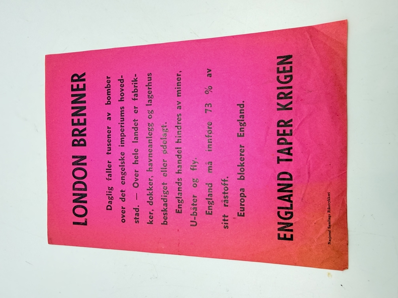 Norsk Nazistisk propaganda, original