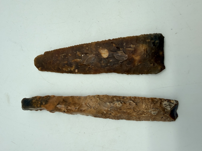 Dolk og spydspids Danmarks oldtid, original 