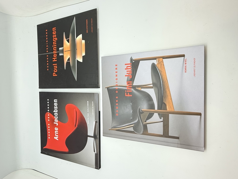 Samling dansk design bøger 